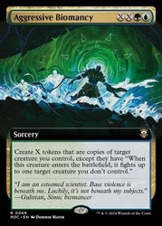 Aggressive Biomancy (Extended Art) (Ripple Foil) #69 Modern Horizons 3