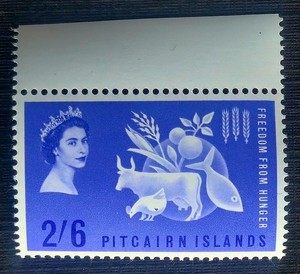 Pitcairn Islands Stamps SG # 32 (single) - Freedom From Hunger, MNH 1963