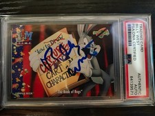 BILLY WEST Signed Space Jam Trading Card PSA/DNA Voice Of Bugs & Many Others
