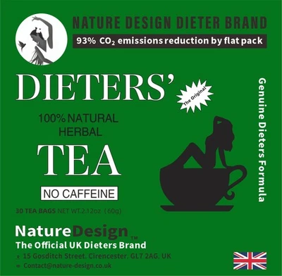 DIETERS' DRINK Dieters Tea Weight Management Drink from Nature Design - Britains Dieters Drink