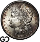 1878-S Morgan Silver Dollar Coin, Nice Toner, Gem BU++