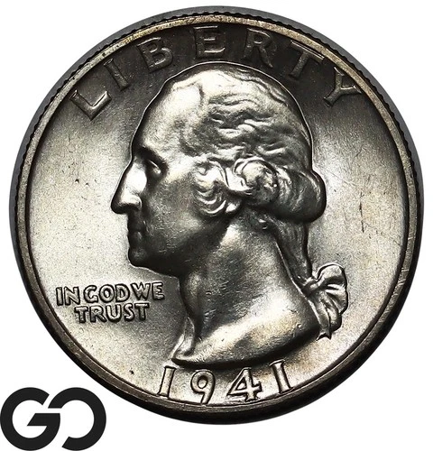 1941-S Washington Quarter, Solid Gem BU++