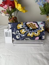 Vera Bradley Charmont Meadow Checkbook Cover Retired Pattern NWT