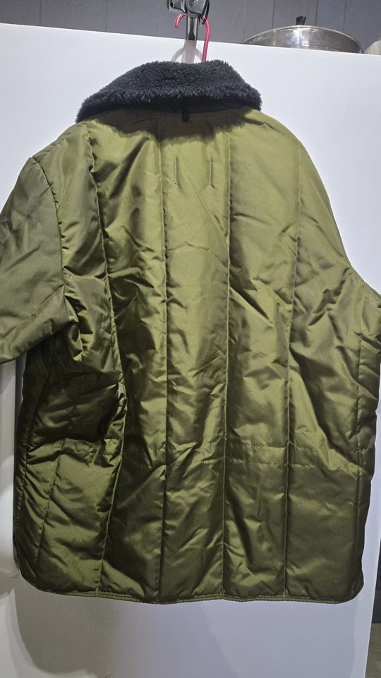RefrigiWear Iron Tuff Jacket Coat Mens 58 TALL Green Faux Fur Fleece Collar USA - Image 2 of 4