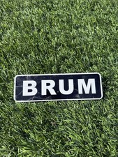 Vintage Pedal Car Brum License Plate