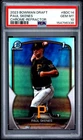 2023 BOWMAN DRAFT CHROME-REFRACTOR #BDC14 PAUL SKENES PSA 10