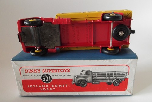 dinky toys 531 - Leyland Cornet Lorry - en caja - rojo / amarillo - Imagen 6 de 6