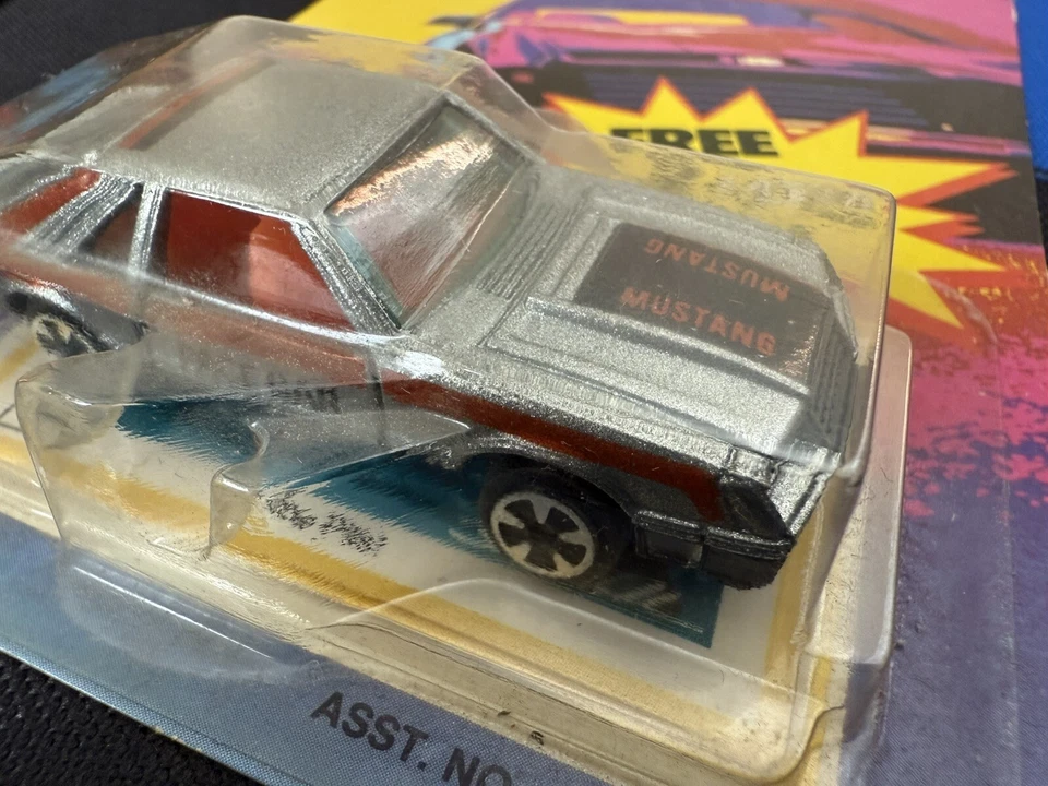 Carrocería Kidco Ford Mustang Fox Vintage Diecast Silver Pace Car años 80 escala 1/64 Foto 4 de 4