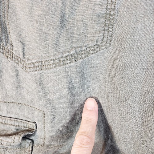 Larry Levine Womens Size 10 Olive Green Linen Blend Cargo Capris SEE NOTE - Picture 10 of 12