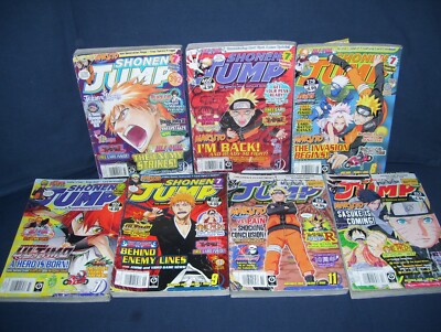 Shonen Jump Naruto Magazine Lot 7 Issues #3,#5, #6, #7, #9
