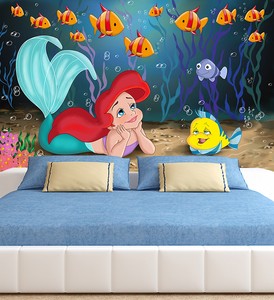 3d Schone Meerjungfrau 443 Fototapeten Wandbild Bild Tapete Familie Kinder Ebay