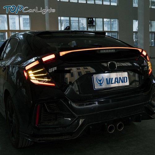 Luces traseras LED VLAND para Honda Civic Hatchback 2016-2021 con señal de secuencia - Imagen 12 de 14