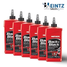 MOTHERS 06112 Back to Black Trim and Plastic Restorer - Rubber & Vinyl - 6 PACK
