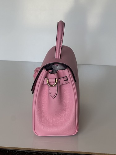 NWT $2125 Versace Top Handle Leather Pink Small Shoulder Bag DBFI040 Italy - Picture 10 of 19