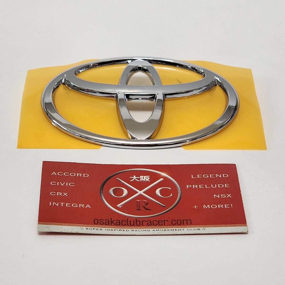 【JFA 日本代表 】1994年 TOYOTAロゴ入り Genuine OEM 93-97 Toyota Land Cruiser Rear Emblem FJ80 Tailgate