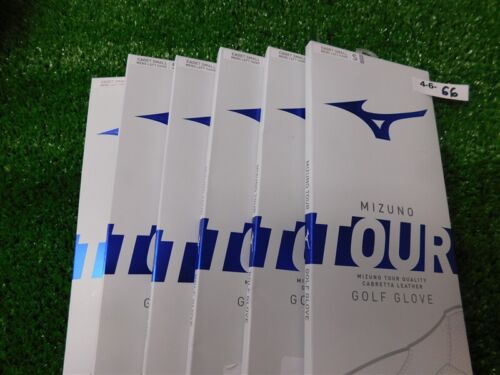 6 Mizuno Tour Mens Cadet Small Golf Gloves Worn on Left Hand New