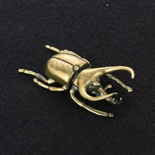 Handmade Brass Unicorn Immortal Insect Ornaments Prank Fun Props Decorative Toys