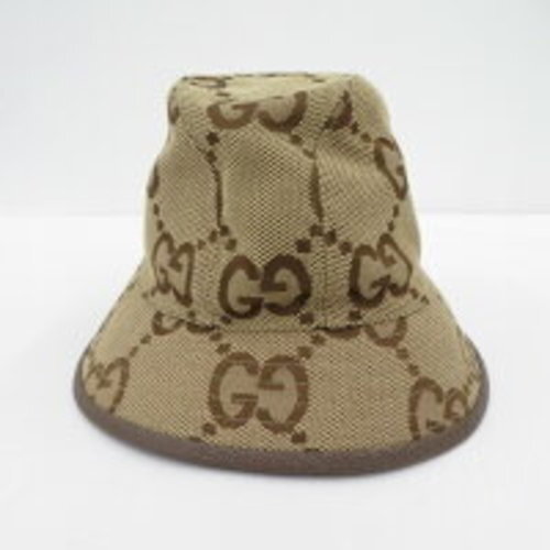 よる グッチ　GGパターン デニム バケットハット GUCCI グッチ 人気デニムバケットハット GG柄 男女キャンパス