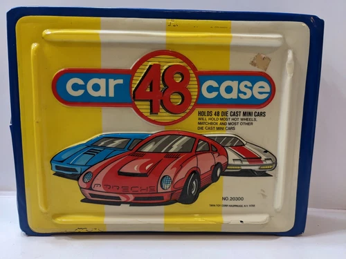 Vtg 48 Car Carrying Case, Tara Toy Corp Diecast, Matchbox Hot Wheels No Tray
