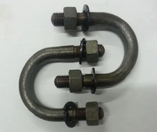 1330 U-Bolt Kit - (2) U-Bolts w/ Nuts & Washers - 1-1/8" Dia. Caps - Yoke - NEW