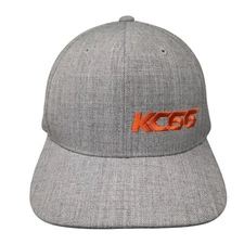 KC66 Snapback Hat Gray One Size Adjustable Embroidered The Classics Yupoong