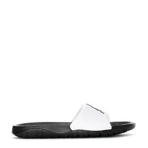 jordan slippers black and white