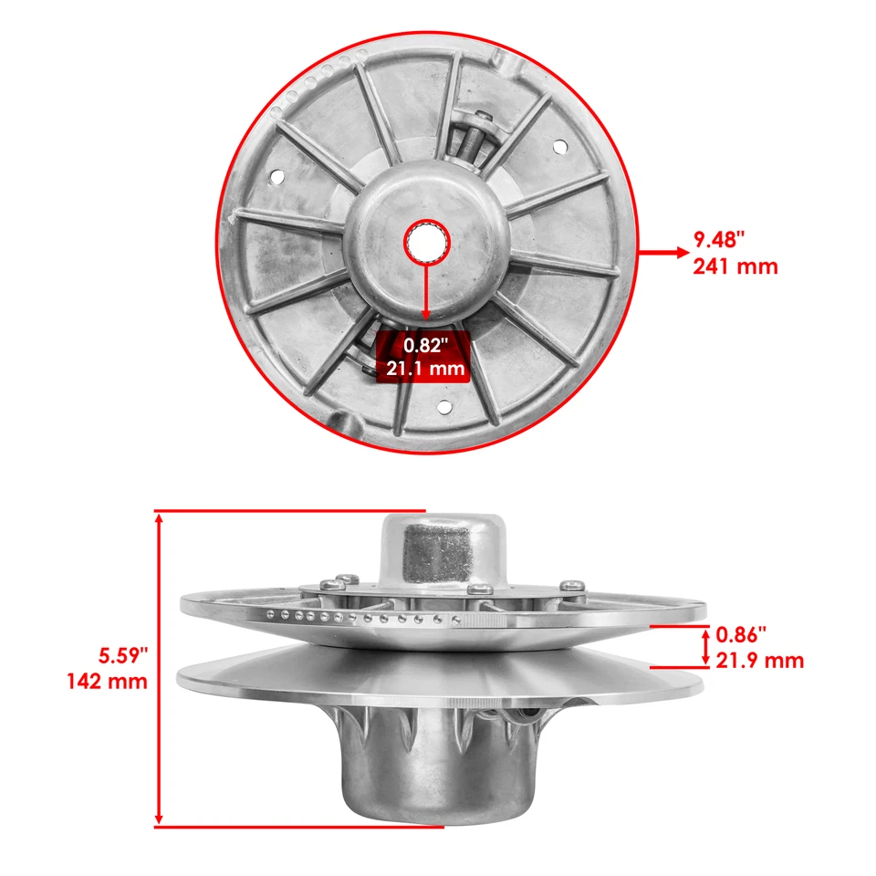 Secondary Clutch For Polaris Ranger 570 14-21 /Crew 570 2014 18-25/ ETX 2015-16 - Image 2 of 4