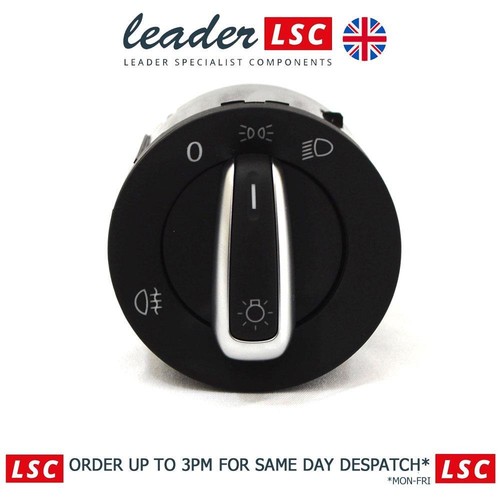 Headlamp Control Switch Rear Fog Side Lights VW Caddy from 2011 3C8941431B New - Picture 4 of 12