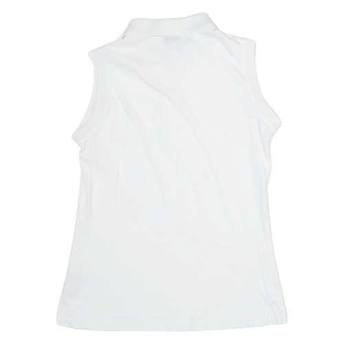 NIKE Boys Polo Shirt White Sleeveless M - Picture 3 of 6