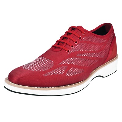 LIBERTYZENO Men Textile $ Suede Print Lace up Designer Formal Casual Shoes
