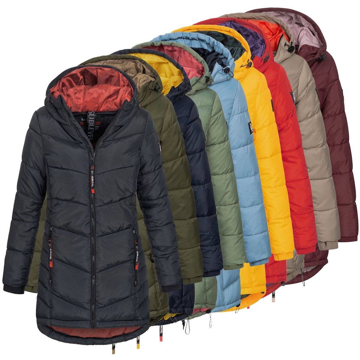 Steppmantel Sublevel Jacke Gelb Milestone MSAlice Leichte Jacke