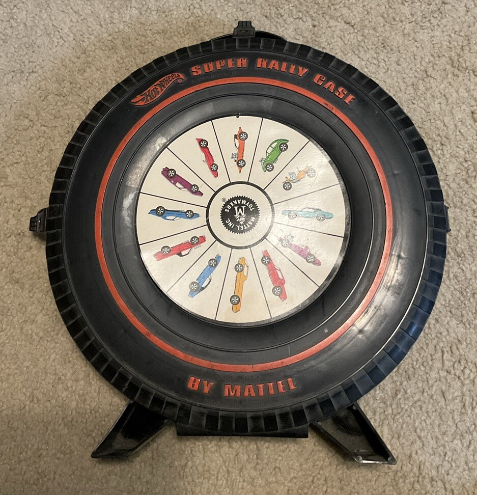 1968 Original Mattel Hot Wheels Super Rally Case Black with