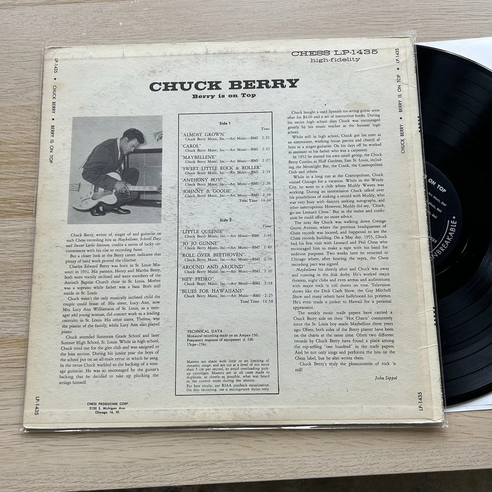 Chuck Berry Berry Is On Top Original 1959 US Press Chess Label - Mono Nice! - Image 4 of 4
