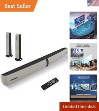 Barra de sonido desmontable de 90 W con aumento de volumen automático y perfil de sonido dinámico