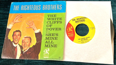 Righteous Brothers: White Cliffs.../She's Mine... 45 US w/picture sleeve NM/VG