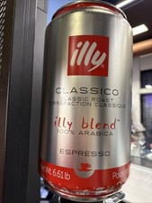 2Pz ILLY CAFFE' BARATTOLO DOSATORE IN LAMIERA PER BAR VUOTO