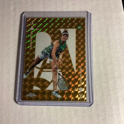 Topps Chrome Linda Noskova #ACE-10 Gold Rookie WTA Tennis 2025