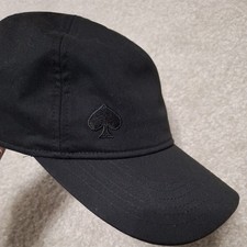 Kate Spade New York Baseball Hat Black Embroidered Spade Stretch Cap classic