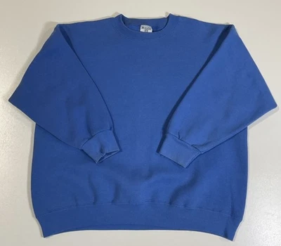 Sudadera vintage Lee Sturdy Sweats azul en blanco talla M/L cuadrada años 90 - Imagen 1 de 4