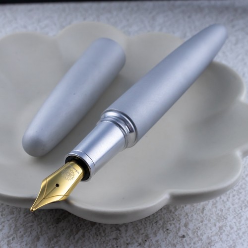 Wancher Dream Pen Aluminium Silver Matte Sandblasted Body JOWO #6 Fountain Pen - Picture 2 of 6