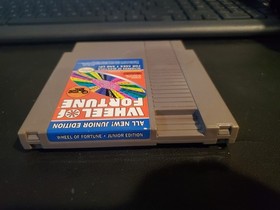 Wheel of Fortune Junior Edition Tested Authentic Nintendo NES 1989 Cart