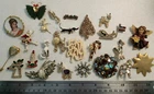 Lot Of Vintage Brooches Pins Costume Rinestones Dogs Seasonal Eisenberg