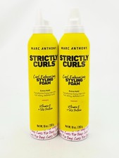 Marc Anthony Curl Enhancing Styling Hair Foam Mousse 10 oz Lot of 2 NO CAP