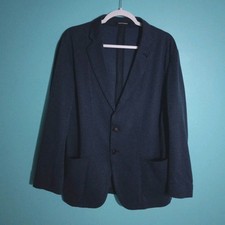 Emporio Armani Sport Jacket size Large, Knit Herringbone Blazer Suit Wool dot