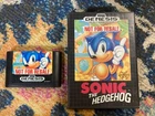 Sonic the Hedgehog (Sega Genesis, 1991) W/ Case Art. Tested & Working