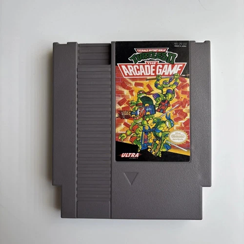 Teenage Mutant Ninja Turtles II: The Arcade Game (Nintendo NES, 1990)(TESTED)