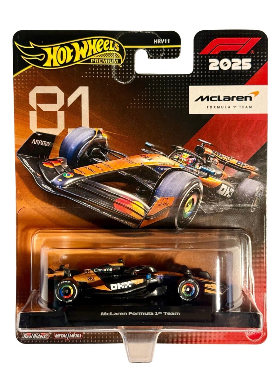 🏎️🛞 Hot Wheels Premium 2025 F1 McLaren McL39 Oscar Piastri #81