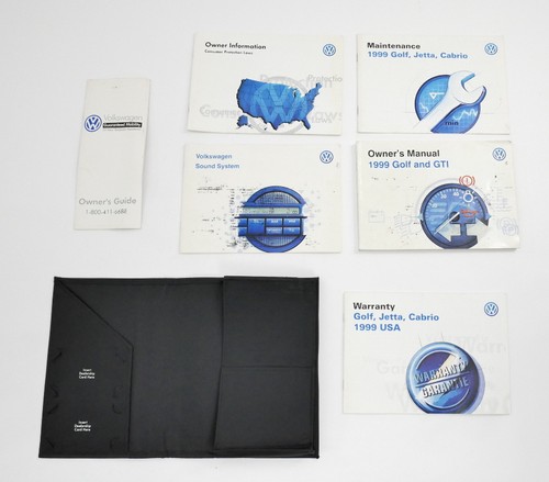 1999 Volkswagen VW Golf GTI Cabrio MK3 Owners Manual Books - Genuine - Bild 2 von 3