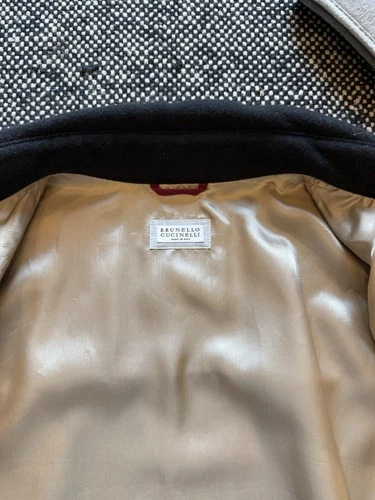 Brunello Cucinelli Cashmere Shirt Jacket, Lined, Black, Size 48 (medium). $6,495 image 7