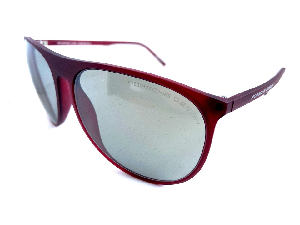 Elegant PORSCHE DESIGN P 8596 C Oversized 58mm Burgundy Women's Sunglasses - Image 2 of 4